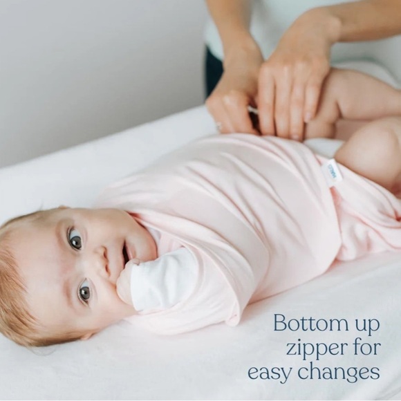 Halo SleepSack Swaddle Micro-Fleece TOG 3.0 Cream White Small 3-6 Months NWT - Picture 7 of 15